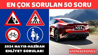 TAM 5 SORU ANİMASYONLU 21/23/25/26 ve 49 SORULAR / 2024 MAYIS EHLİYET SINAV SORULARI#EHLİYET#MEB