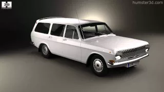 GAZ 24 Volga combi 1967 by 3D model store Humster3D.com