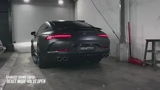 Mercedes AMG GT53 4-Door Coupe w/ ARMYTRIX Full Valvetronic Exhaust System | Open & Close Valves