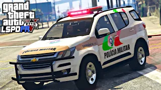 POLICIAL RECEBEU PROPINA NA CARA DURA - PMSC - GTA 5 ROTINA POLICIAL