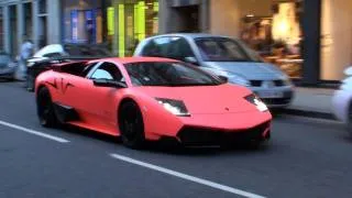 MATTE PINK Lamborghini Murcielago LP670-4SV - Driving Scenes, Revs and Acceleration