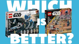Which Battle Pack is BETTER? | LEGO 501st vs Clone Troopers and Battle Droids Battle Packs COMPARED!