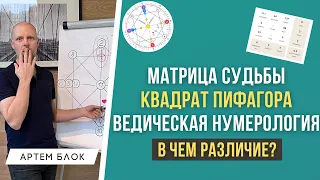 Матрица Судьбы, квадрат Пифагора и Ведическая нумерология. В чем разница этих систем нумерологии?