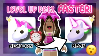 HOW TO LEVEL UP PETS FASTER In Adopt Me| *Best 2023 Tips* Its Cxco Twins