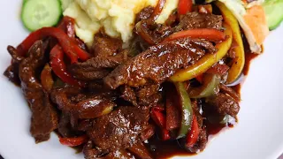 HOW TO MAKE THE MOST DELICIOUS JAMAICAN PEPPER STEAK | PEPPER STEAK RECIPE