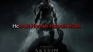 Skyrim Theme - Dovakiin Karaoke timed lyrics