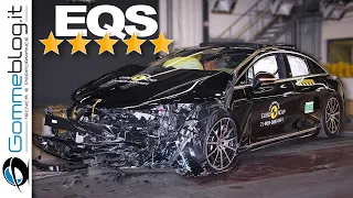 2022 Mercedes EQS CRASH TEST - Pure Electric SAFETY CAR