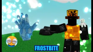 Как получить новую перчатку Frostbite в Slap Battles!