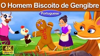 O Homem Biscoito de Gengibre | The Gingerbread Man in Portuguese| Portuguese Fairy Tales