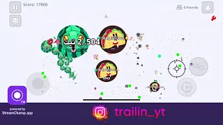 CRAZY GAME !!! TRAILIN_YT LIVE 🔴 I Agar.io I #game #agariomobile I #like 🔥