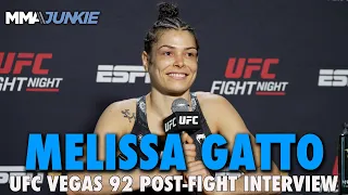 Melissa Gatto Explains Thought Process During Boob Punch TKO of Tamires Vidal | UFC Vegas 92