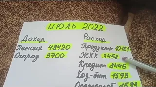 151. Наши доходы и расходы. Сколько потратили в июле?