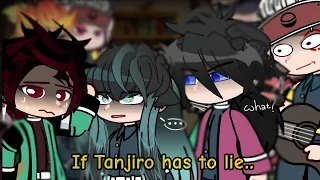 Hashiras react to If Tanjiro has to lie all day || GCRV || Demon Slayer ||