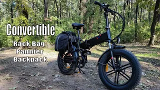 ENGWE Waterproof Extensible Bike Rack Bag Pannier Backpack 17-35 Liters