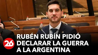 Un diputado paraguayo pidió declarar la guerra a la Argentina