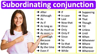 SUBORDINATING CONJUNCTIONS 📚| Learn all types with examples | English Grammar
