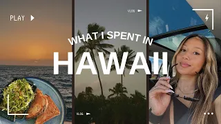 HOW MUCH I SPENT A WEEK IN HAWAII  | honest & transparent, must eat food, + hidden gems