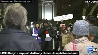 LIVE: Community members are holding a rally in support of Anthony Huber and Joseph Rosenbaum, who…