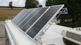Elektrischer Linearantrieb Anwendung - Aufstellen Solarpanel oder Photovoltaik Panel