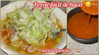 El mejor  pozole de cerdo y pollo 😉🙌🏼facil de hacer y te encantara 😋