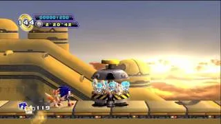 Sonic 4: Episode 2 - SKY FORTRESS ZONE BOSS - No Damage