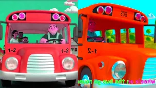 Wheels On The Bus No119 | COCOMELON! FAST RANDOM REPEATER OVERLAY! | Mash Up Video& Sound FX INVERT0