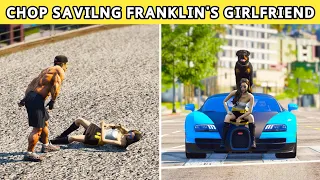 GTA V CHOP SAVING FRANKLIN'S GIRLFRIEND FROM UNDER WATER MAFIA | #shorts #gta5 #viral