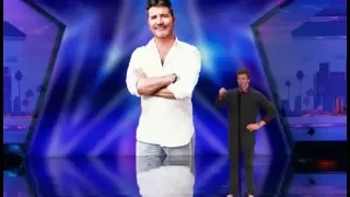 Impressionist Daniel Ferguson Mocks Simon with 'Cake by the Ocean' | America’s Got Talent 2017