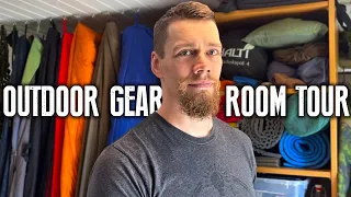 Outdoor gear room tour! Gear storage and organization made simple