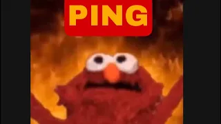 Elmo angry at his ping