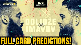 UFC Fight Night Dolidze vs. Imavov PREDICTIONS & PREVIEW