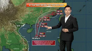 Dự báo thời tiết ngày mai 31/05/2024 | Áp thấp nhiệt đới đầu tiên trên Biển Đông | VTVWDB