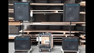 Professionele Peavey PA audio 💪🏼 EuroSys 4 💪🏼 Amplifier CS 800 Soundcheck Speaker Test PA Anlage