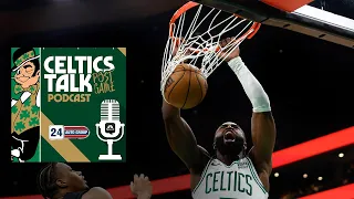 POSTGAME POD: Jaylen Brown, Derrick White lead Celtics to easy Game 1 win over Cavs