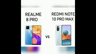 Redmi note 10 pro max vs realme 8 pro comparison #realme8pro #redminote10promax