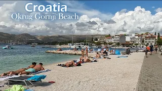 Croatia, Okrug Gornji Beach Walking Tour 4K