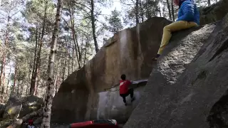 Fontainebleau - rainbow rocket (Dyno in franchard sablons)