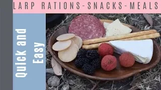 Immersive LARP rations, snacks, & meals - Larping, Medieval Fairs and Festivals