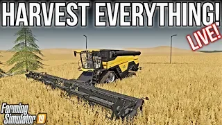 Harvesting 2 Square Kilometers Of Soybeans On No Man's Land! | Farming Simulator 19
