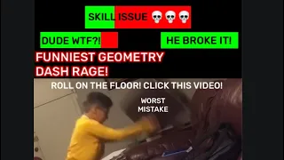 Kid rages at geometry dash with healthbars 2022