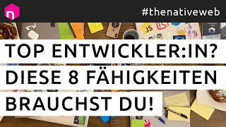 Top Entwickler:in? Diese 8 Fähigkeiten brauchst Du! // deutsch