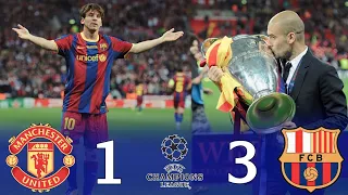 ملخص مباراة برشلونة ومانشستر يونايتد 3-1 نهائي دوري ابطال اوروبا 2011 ~ [ عصام الشوالي ] 1080i 🔥