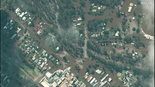 Satellite imagery shows extent of Australia flooding in regional Victoria