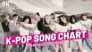 (TOP 100) K-POP SONG CHART | MARCH 2023 (WEEK 3)