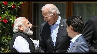 Bonhomie between leaders: US Prez Joe Biden walks up to PM Modi to greet him at G7 summit