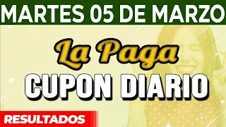 Resultado del sorteo Cupon Diario del Martes 5 de Marzo del 2024.