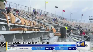 Post-Indy 500 cleanup underway at Indianapolis Motor Speedway