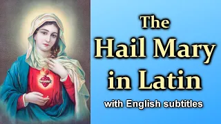 The HAIL MARY in Latin (Slow to Fast)