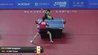 20160623 Korea Open U21 R16 Flore Tristan FRA vs Park Ganghyeon KOR