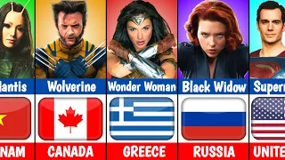 Famous Superheroes From Different Countries